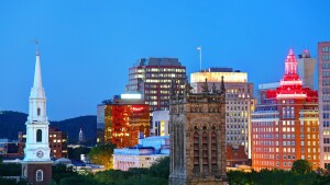 New Haven taxi with car seat